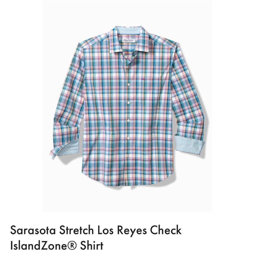 Tommy Bahama Islandzone Plaid Shirt XXL - Picture 10 of 10